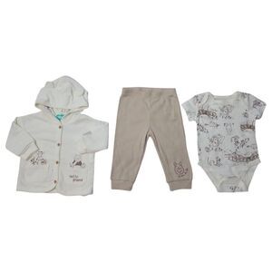 Character Baby 3-Piece Soft Jacket Jogger Bodysuit Set - Winnie The Pooh